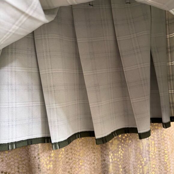 Joe B By Joe Benbasset Green Plaid Pleated Stretchy Pull On Mini Skirt XL - Picture 4 of 4